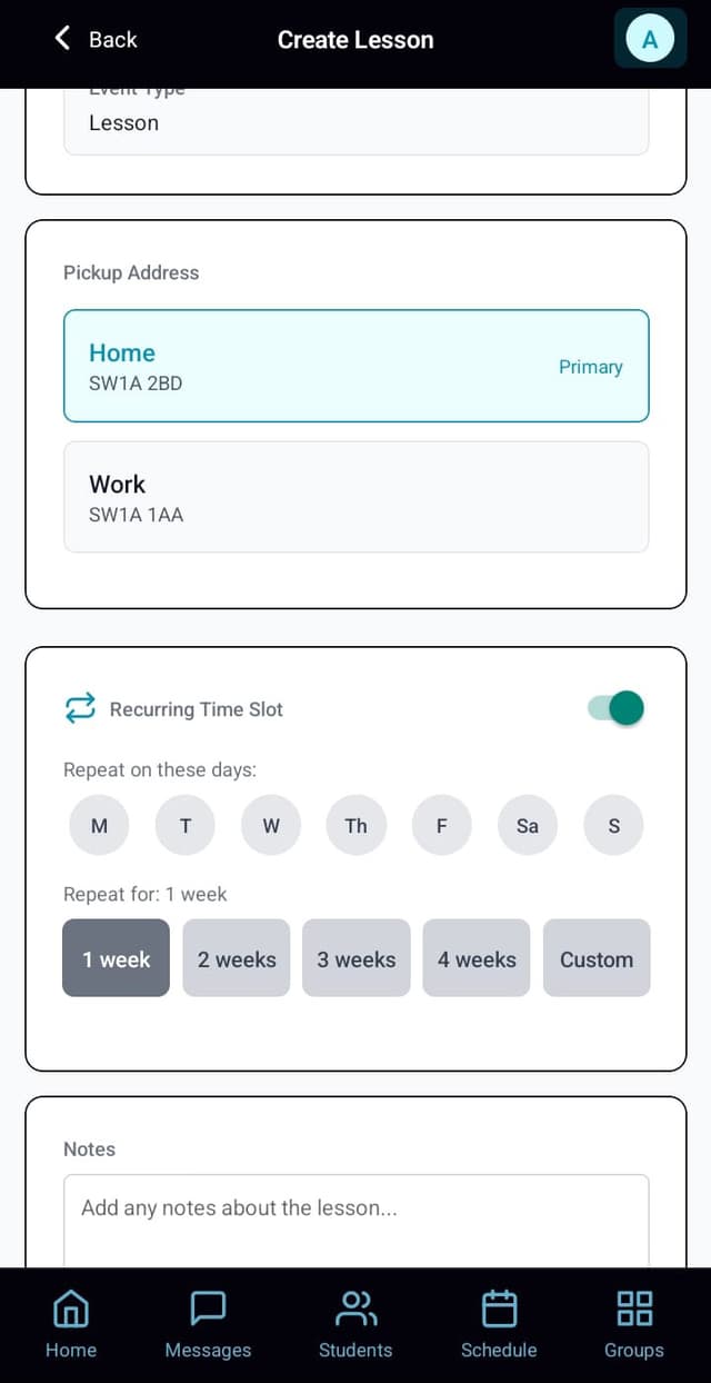 LessonBuddy Screenshot 2